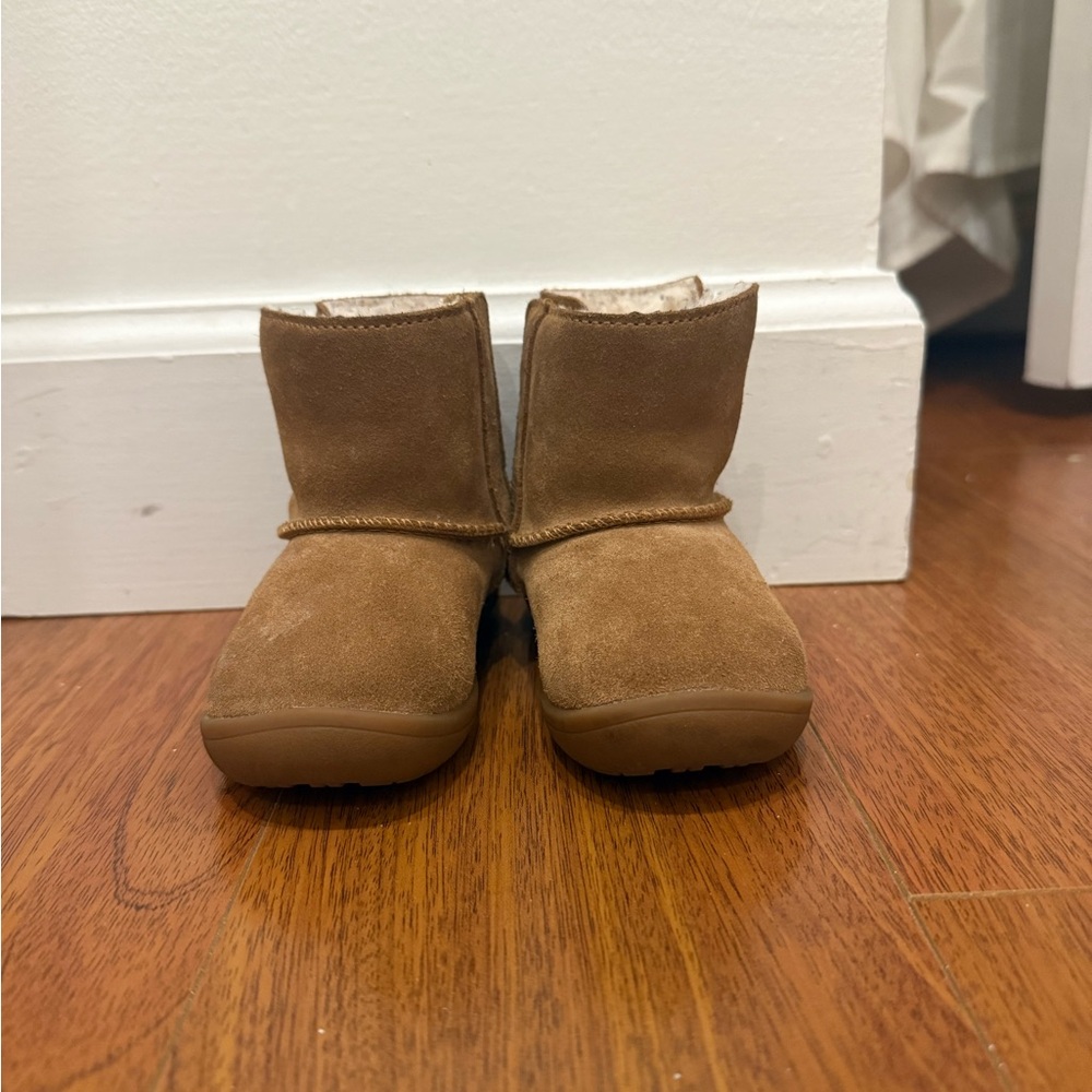 UGG Tan and Cream Shearling Boots